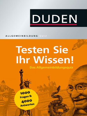 cover image of Duden Allgemeinbildung – Testen Sie Ihr Wissen!